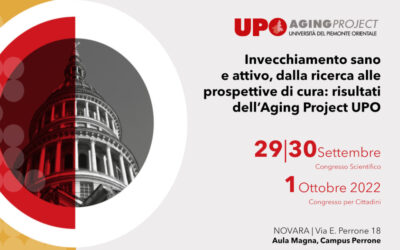 UPO Biobank al congresso Aging Project | 29, 30 settembre – 1 ottobre 2022 NOVARA
